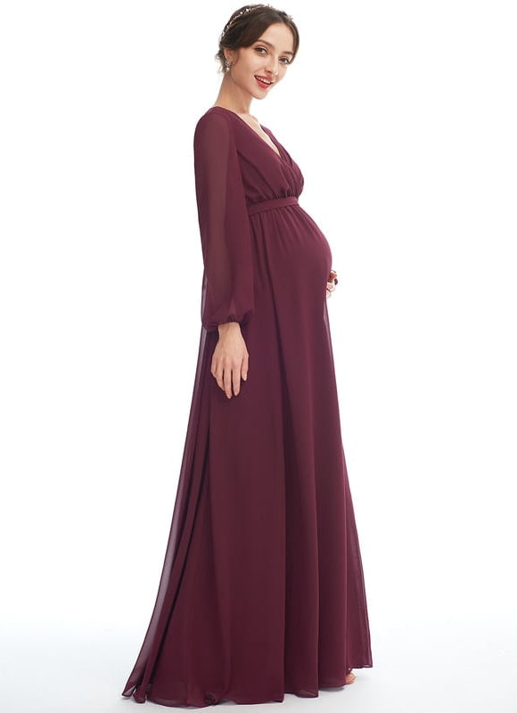 Robe de Soirée Longue Rosée - gallery 3