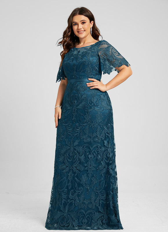 Robe de Soirée Élégance Vague Émeraude - gallery 5