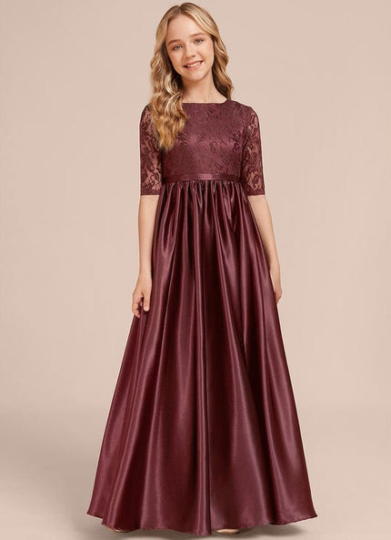 Robe de Soirée Satinée Enfantine