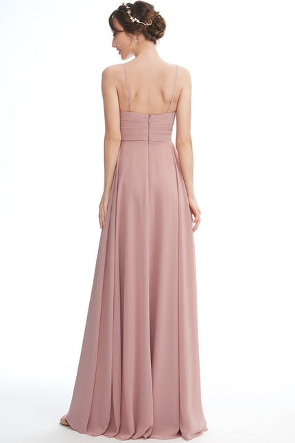 Robe de Soirée Longue Rosée - gallery 2