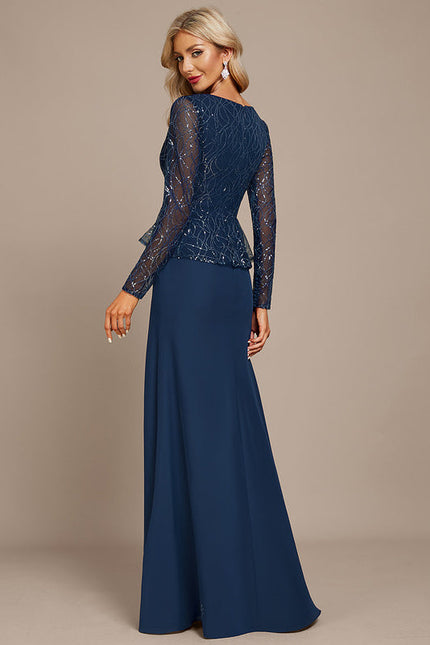 Robe de Soirée Velours Saphir - gallery 4