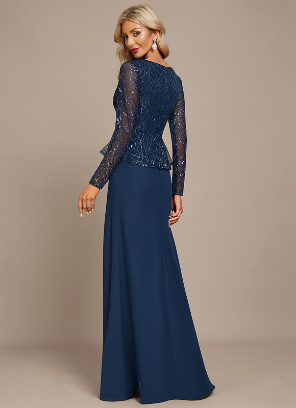 Robe de Soirée Velours Saphir - gallery 4