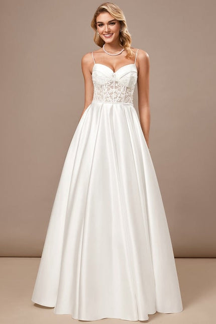 Robe de Soirée Satinée Classique - gallery 4