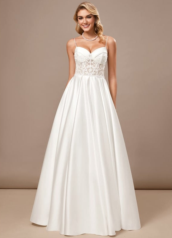 Robe de Soirée Satinée Classique - gallery 4