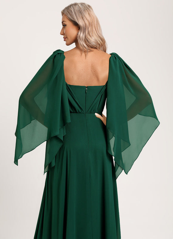 Robe de Soirée Satin Cascade - gallery 7