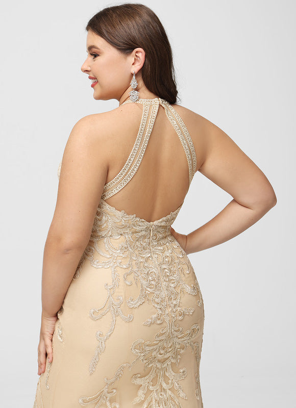 Robe de Soirée Sirène Écrue - gallery 7