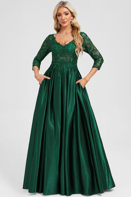 Robe de Soirée Émeraude Envoûtante