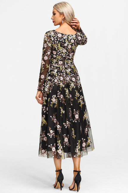 Robe de Soirée Florale Nocturne - gallery 5