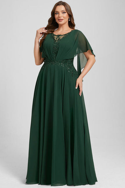 Robe de Soirée Verte Fluidité - gallery 7
