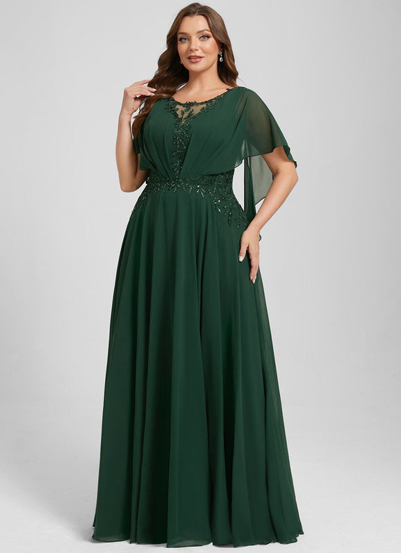 Robe de Soirée Verte Fluidité - gallery 7