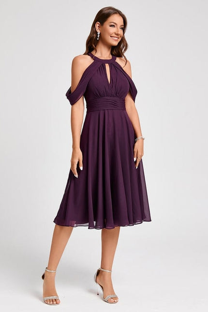 Robe de Soirée Violet Éclat Flottant - gallery 5