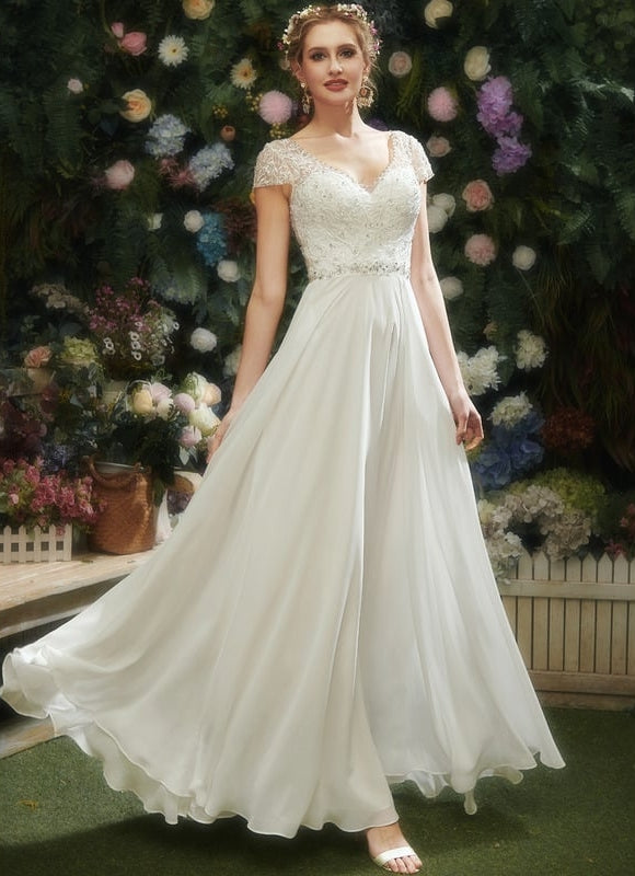Robe de Soirée Éthérée Blanc - gallery 2