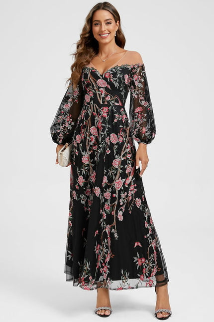 Robe de Soirée Florale Bohème - gallery 2