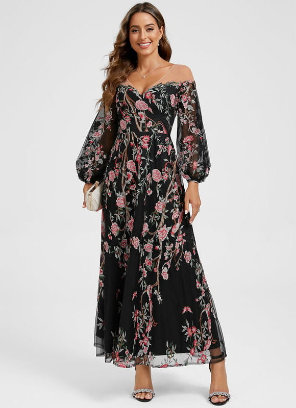 Robe de Soirée Florale Bohème - gallery 2