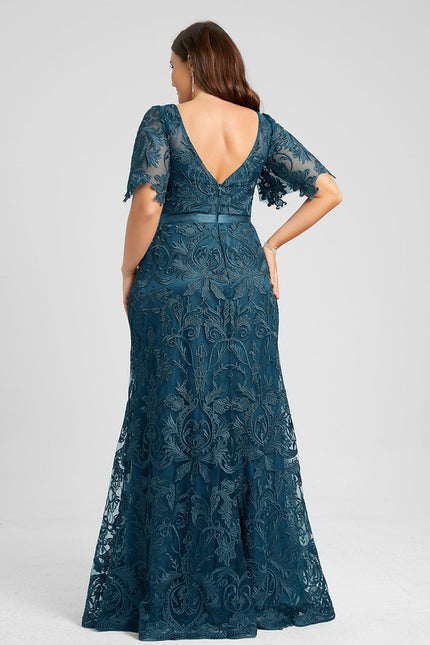 Robe de Soirée Élégance Vague Émeraude - gallery 7