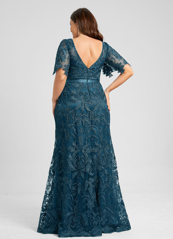 Robe de Soirée Élégance Vague Émeraude - gallery 7