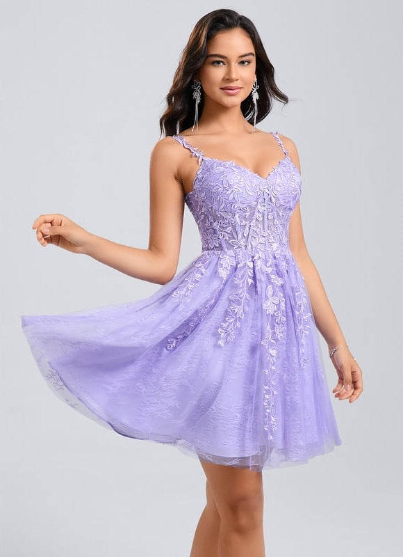 Robe de Soirée Fleurie Rosée - gallery 2