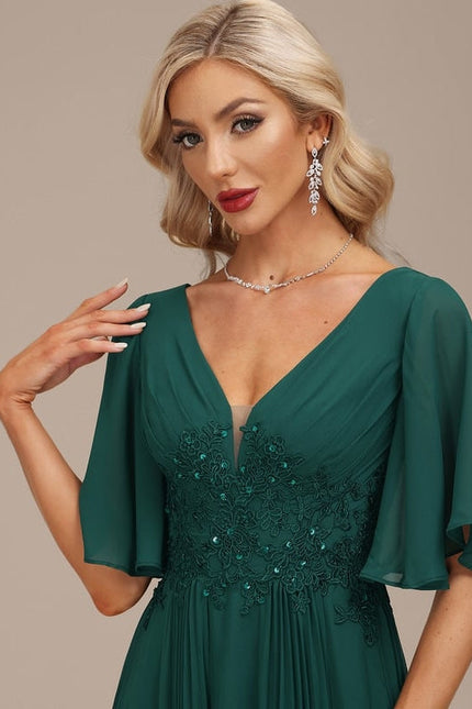 Robe de Soirée Vert Éclatante - gallery 7