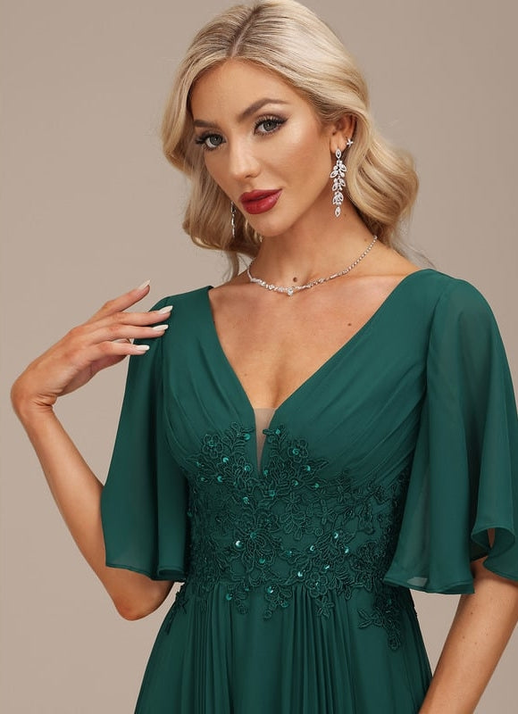 Robe de Soirée Vert Éclatante - gallery 7