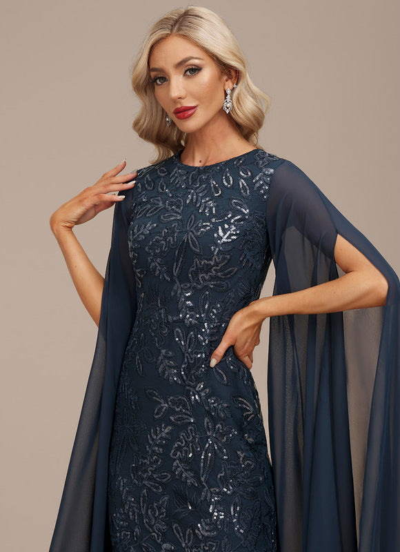 Robe de Soirée Satin Sombre - gallery 1