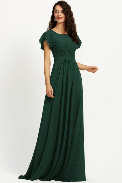Robe de Soirée Vert Émeraude Chic