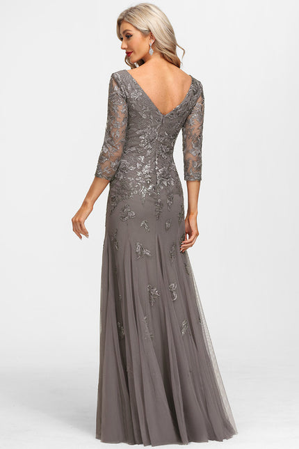 Robe de Soirée Argentée Lumineuse - gallery 3