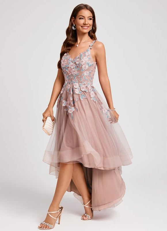 Robe de Soirée Aérienne Florale - gallery 3