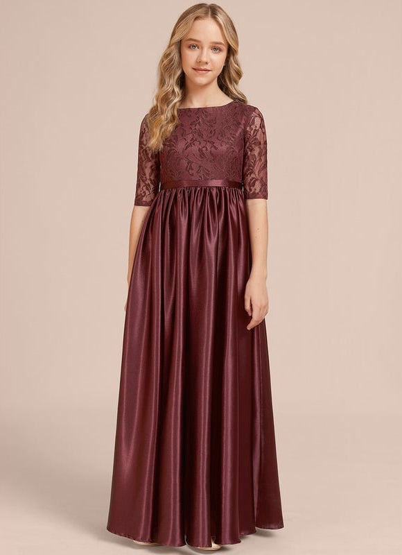 Robe de Soirée Satinée Enfantine - gallery 2