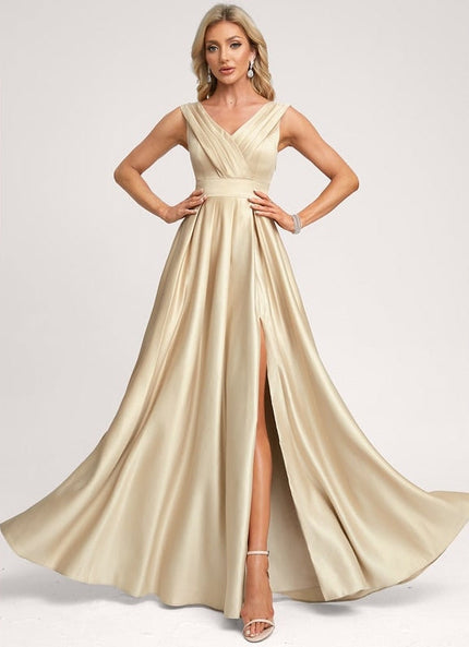 Robe de Soirée Satin Éclairée