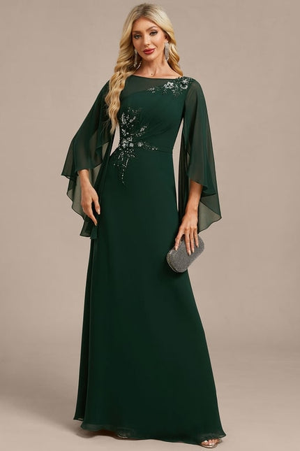 Robe de Soirée Émeraude Élégante - gallery 1