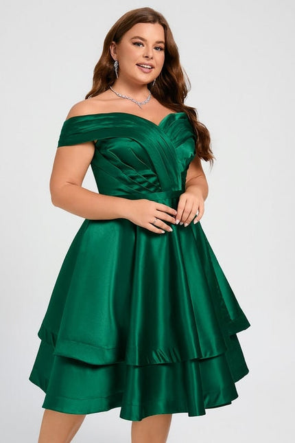Robe de Soirée Satinée Courte - gallery 9