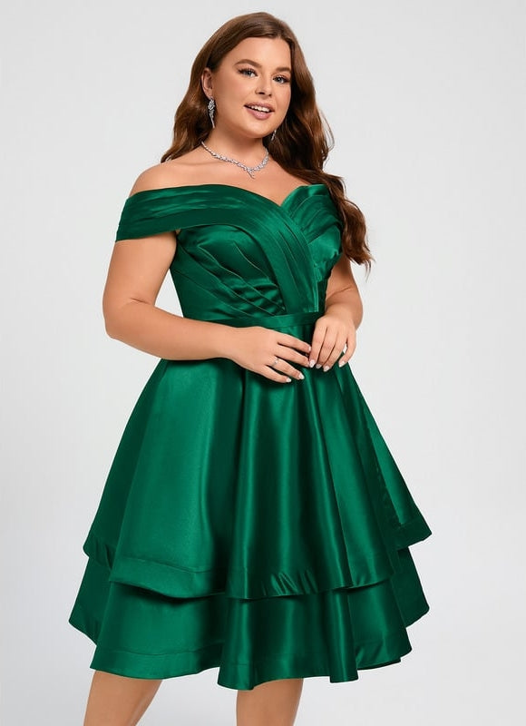Robe de Soirée Satinée Courte - gallery 9