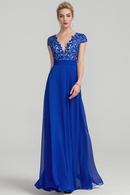 Robe de Soirée Élégance Marine Couture