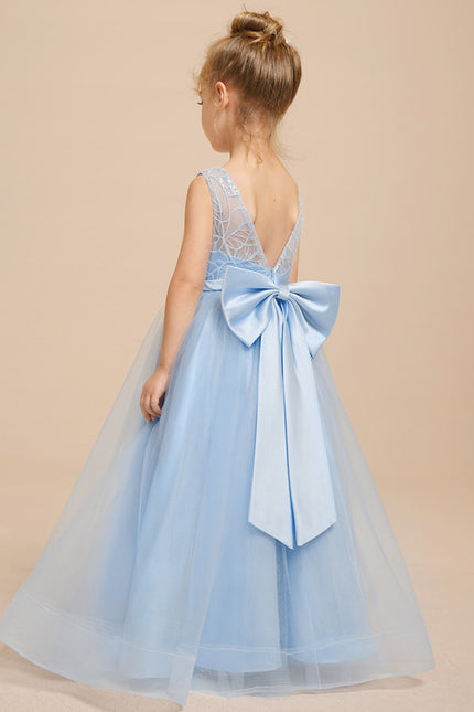 Robe de Soirée Ciel Tulle Élégant - gallery 5
