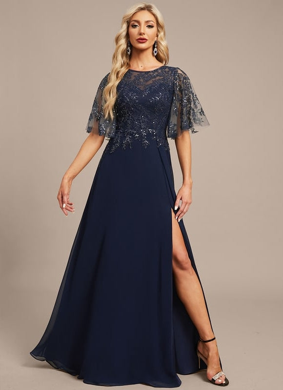 Robe de Soirée Illusion Étoilée - gallery 4