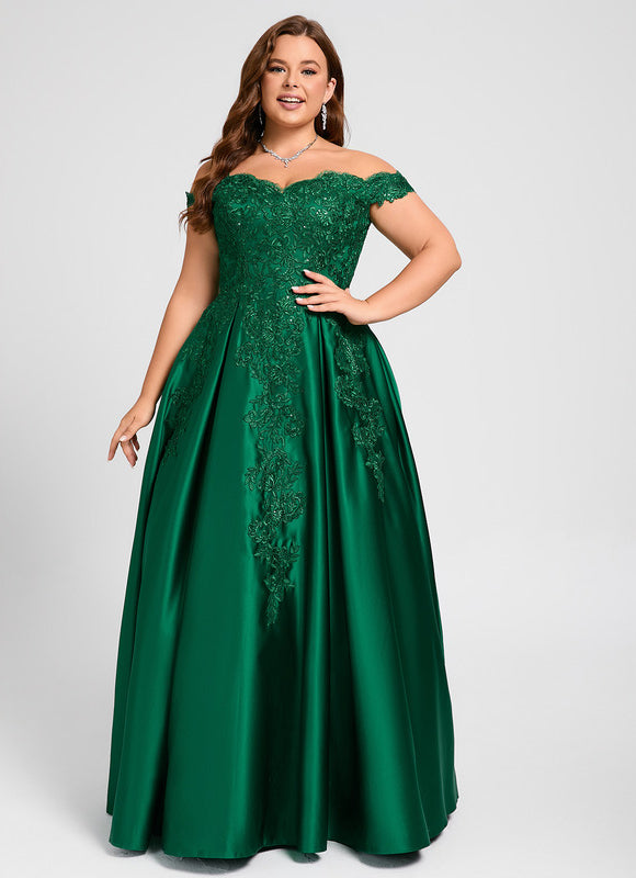 Robe de Soirée Royale Satinée - gallery 8
