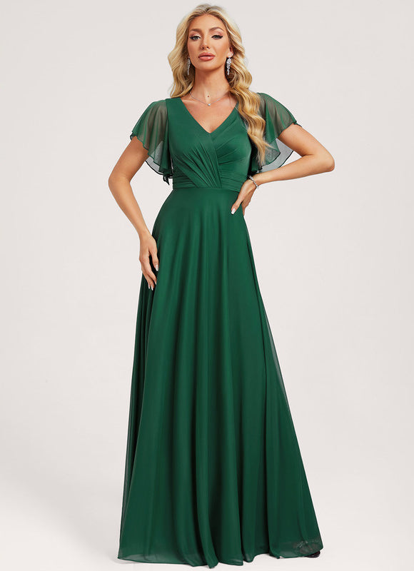 Robe de Soirée Émeraude Vaporeuse - gallery 2