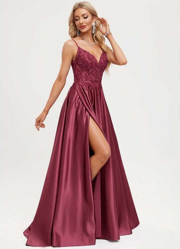 Robe de Soirée Satinée Éblouissante - gallery 5