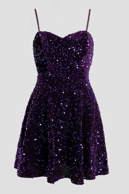 Robe De Soirée Paillette Courte - gallery 8
