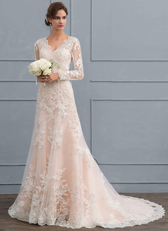 Robe de Soirée Sirène Tulle - gallery 1
