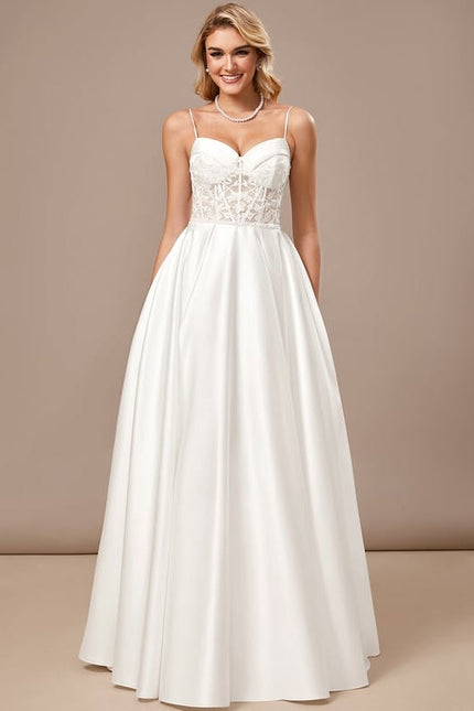 Robe de Soirée Satinée Classique - gallery 2
