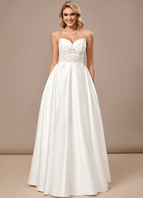 Robe de Soirée Satinée Classique - gallery 2