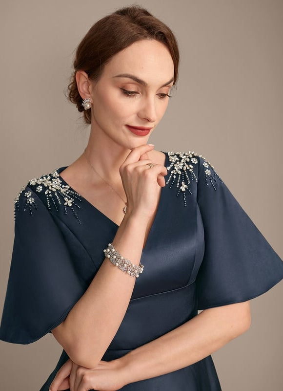 Robe de Soirée Satinée Sophistiquée - gallery 1
