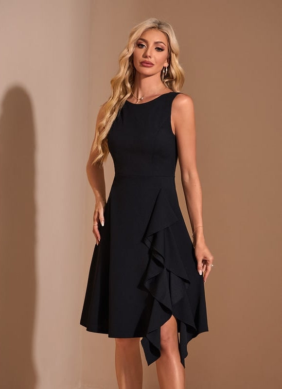 Robe de Soirée Noire Fluide - gallery 2