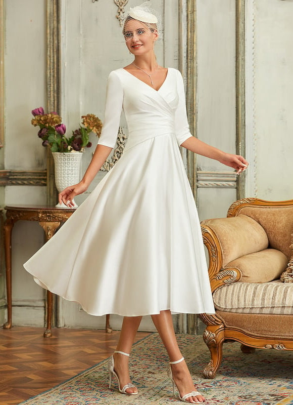 Robe de Soirée Éclatante Satinée - gallery 1