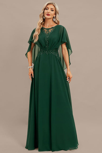 Robe de Soirée Verte Fluidité - gallery 2