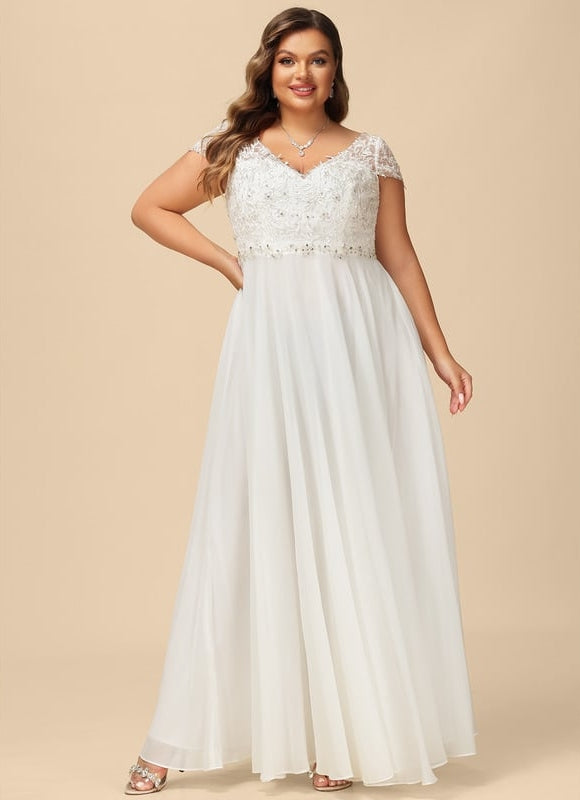 Robe de Soirée Éthérée Blanc - gallery 6