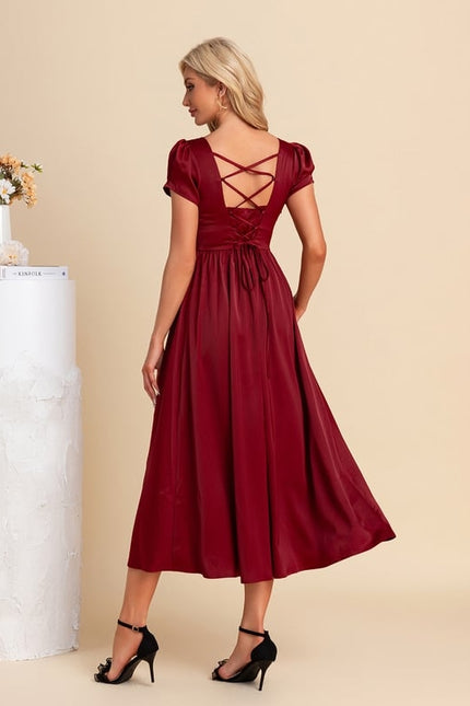 Robe de Soirée Élégance Pourpre Sereine - gallery 1