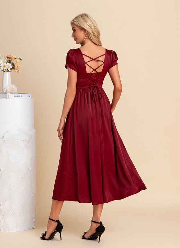 Robe de Soirée Élégance Pourpre Sereine - gallery 1