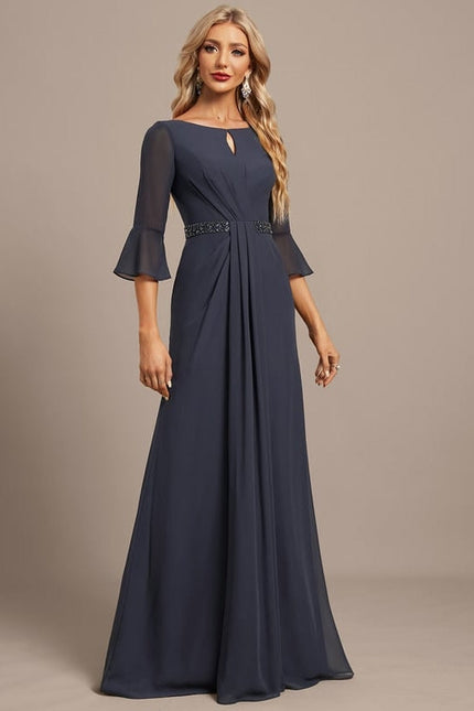 Robe de Soirée Nuit Marine Élégante - gallery 5